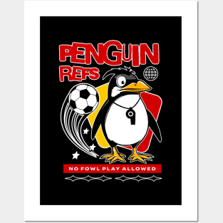 Penguin soccer Posters and Art